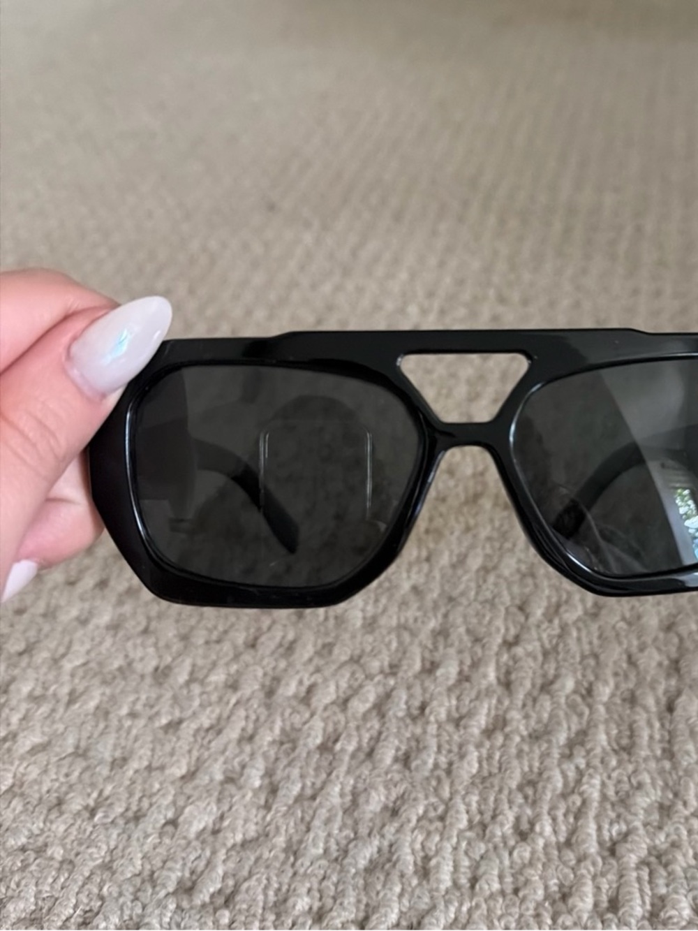 Black Geometric Sunglasses